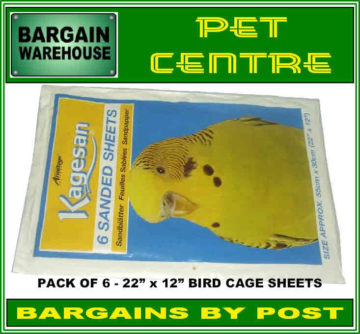 Bird Cage Sandpaper 22 inch x 12 inch Pack of 6 Sheets eBay