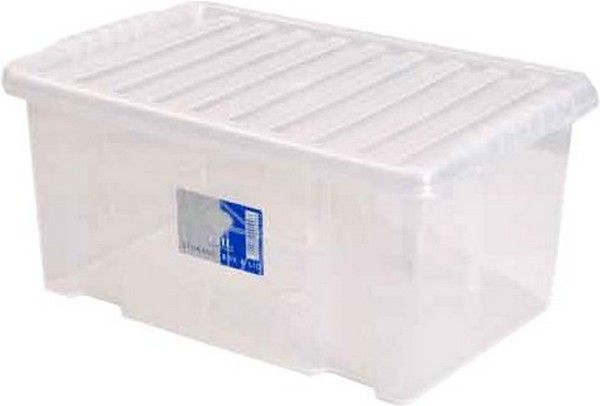 Storage Box Clear 30cm x 20cm x 15cm With Lid | eBay
