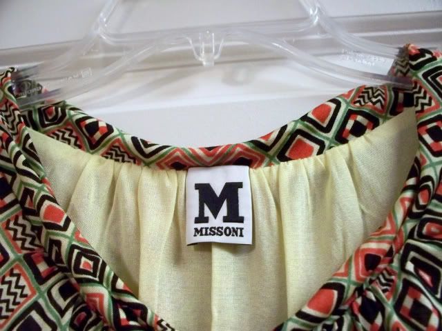 $485 NWT M Missoni Silk Logo Cocktail Dress 46 10 - eBay (item 230598090817 end time Apr-16-11