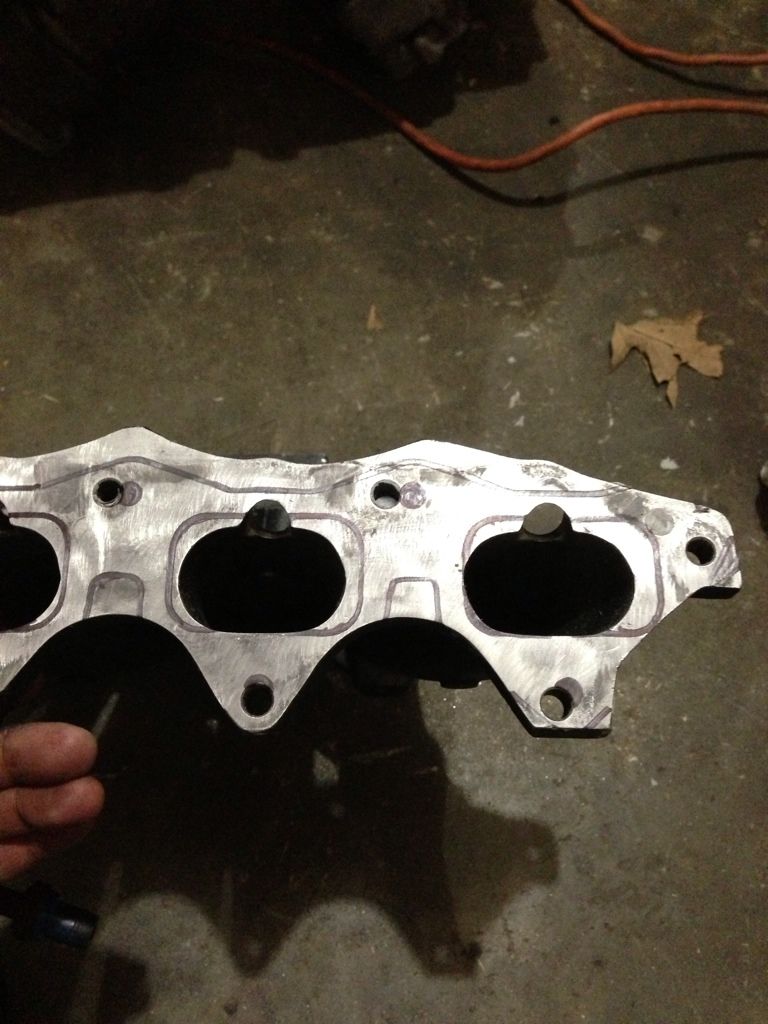 Putting a Honda intake manifold onto a 4g63t. DSMtuners