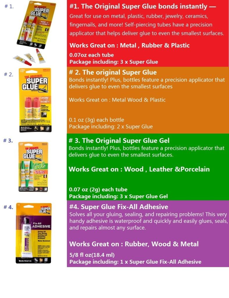 The Original Super Glue Gel / Paste/ liquid 4 choices eBay