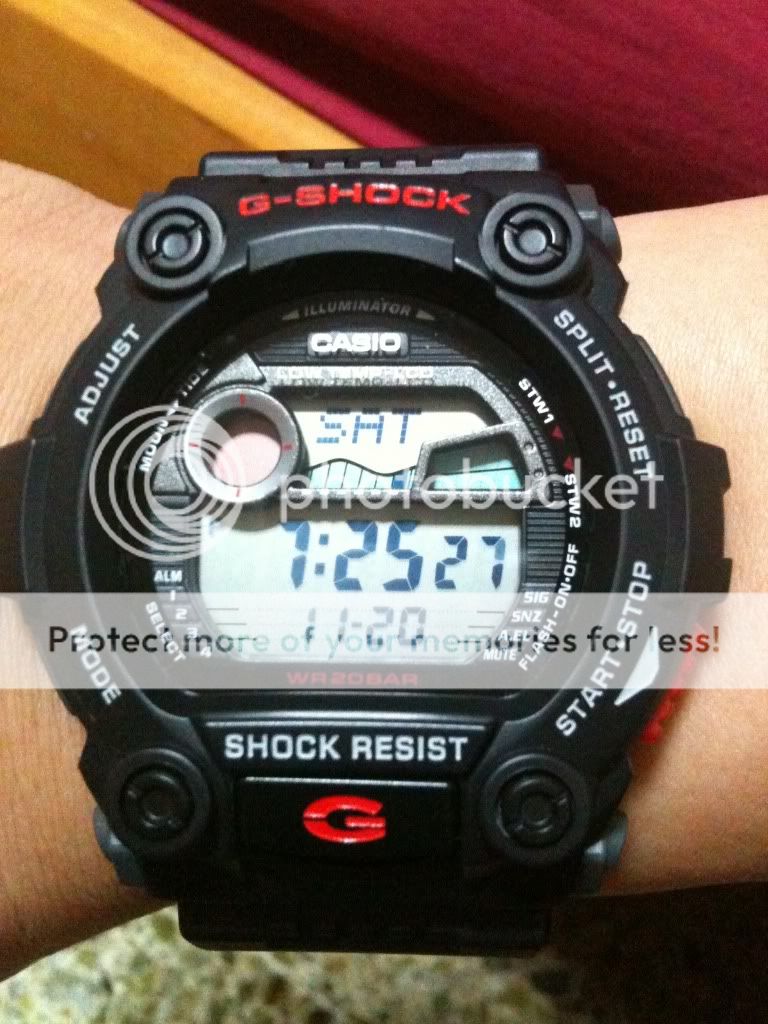g shock with tide graph
